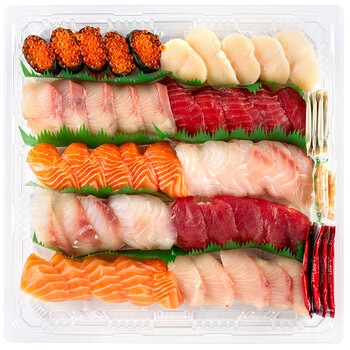 Kirkland Signature Premium Sushi Platter 50 Pieces (Gold Coast Warehouse ONLY)  (Variable Weight 1.75 - 1.8kg)