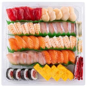 Kirkland Signature Premium Sushi Platter 48 Pieces (Gold Coast Warehouse Only) (Variable Weight 1.8 - 1.85kg)