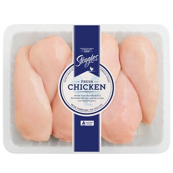 Steggles Skinless Boneless Australian Chicken Breasts (Case Sale / Variable Weight 6-10kg)