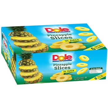 Dole Canned Pineapple Slices In Juice 6 x 567g