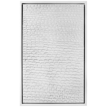 CAFE Lighting & Living White Ripples Canvas Painting White