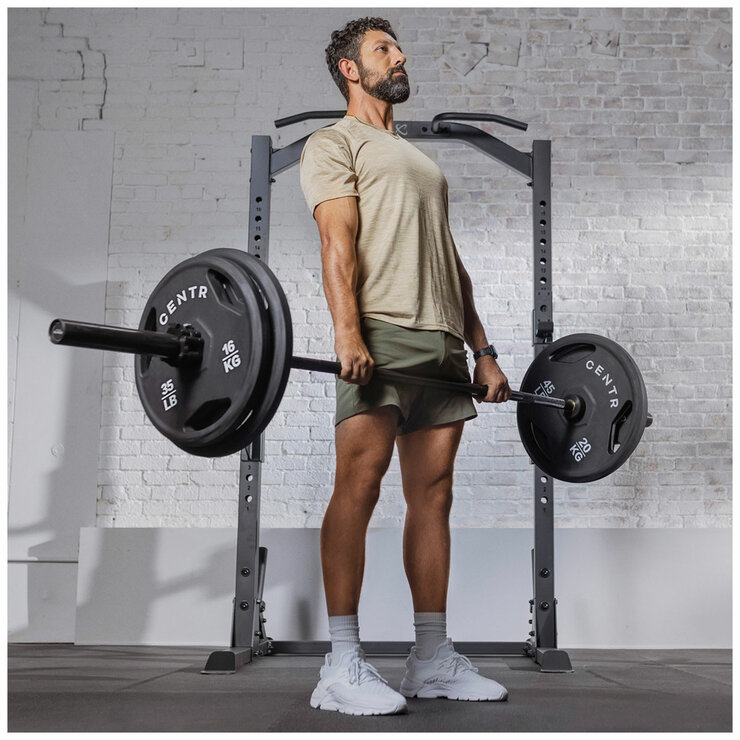 Centr 136kg Rubber Olympic Weight Set With Bar Centr 136kg Rubber Olympic Weight Set With Bar
