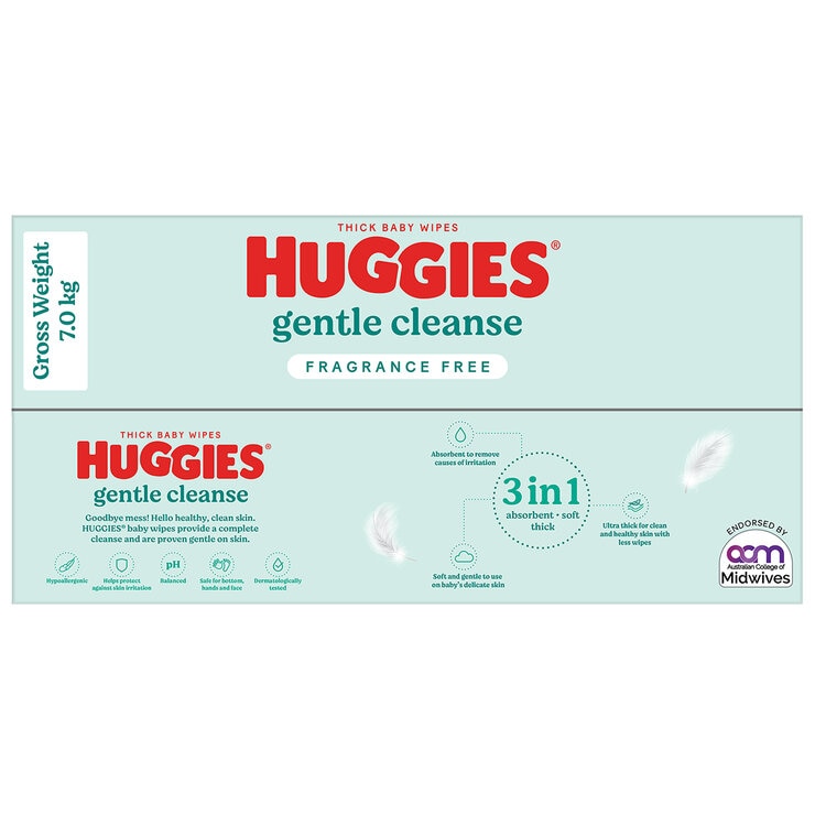 Huggies Fragrance Free Baby Wipes 24 x 80 Wipes 2 Pack Huggies Fragrance Free Baby Wipes 24 x 80 Wipes 2 Pack