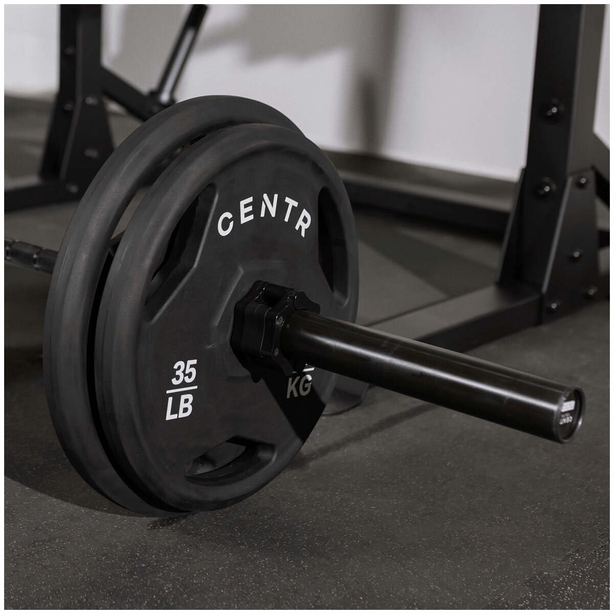 Centr 136kg Rubber Olympic Weight Set With Bar Centr 136kg Rubber Olympic Weight Set With Bar
