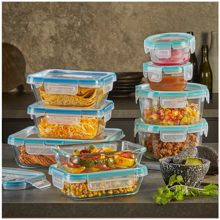 Snapware Pyrex 18 piece Glass set Snapware Pyrex 18 piece Glass set