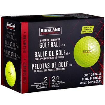 Kirkland Signature V3.0 Yellow Golf Ball 24 Pack Kirkland Signature V3.0 Yellow Golf Ball 24 Pack