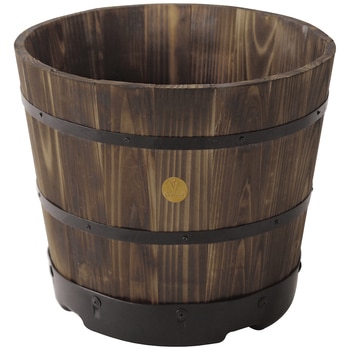 Takasho VegTrug 37cm Wooden Barrel Planter 6 Pack