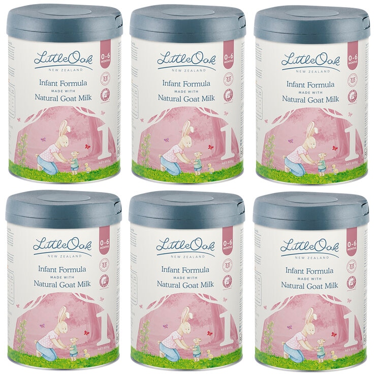 LittleOak Natural Goat Milk Infant Formula Stage 1 6 x 800g LittleOak Natural Goat Milk Infant Formula Stage 1 6 x 800g