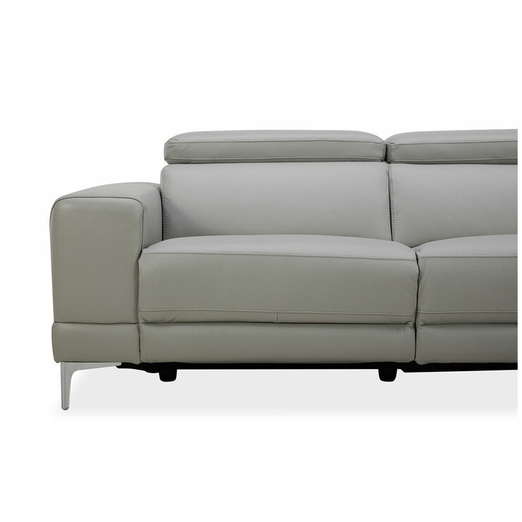 Aiden & Ivy Leather Power Sectional With Ratchet Headrest Aiden & Ivy Leather Power Sectional With Ratchet Headrest
