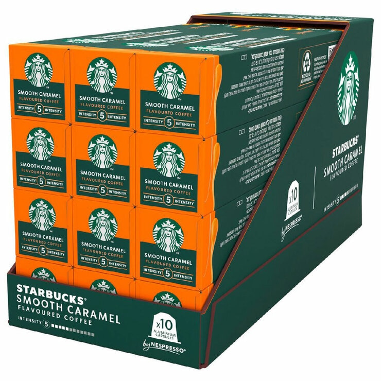 Starbucks by Nespresso Smooth Caramel Coffee Capsules 120 Pack Starbucks by Nespresso Smooth Caramel Coffee Capsules 120 Pack