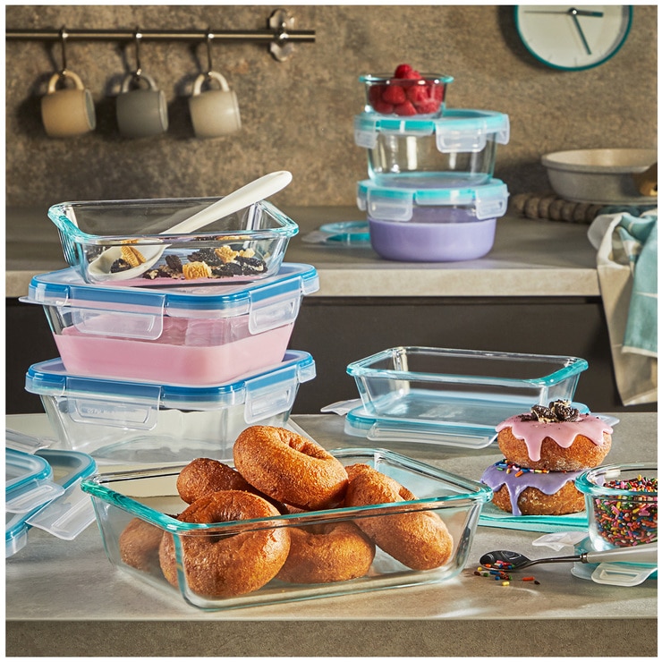 Snapware Pyrex 18 piece Glass set Snapware Pyrex 18 piece Glass set