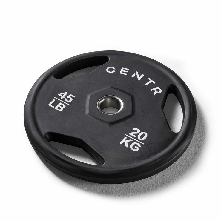 Centr 136kg Rubber Olympic Weight Set With Bar Centr 136kg Rubber Olympic Weight Set With Bar