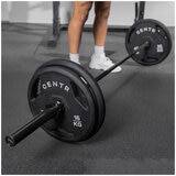 Centr 136kg Rubber Olympic Weight Set With Bar Centr 136kg Rubber Olympic Weight Set With Bar