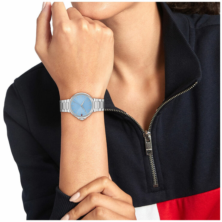 Tommy Hilfiger Lori Stainless Steel Blue Dial Women's Watch 1782777 Tommy Hilfiger Lori Stainless Steel Blue Dial Women's Watch 1782777