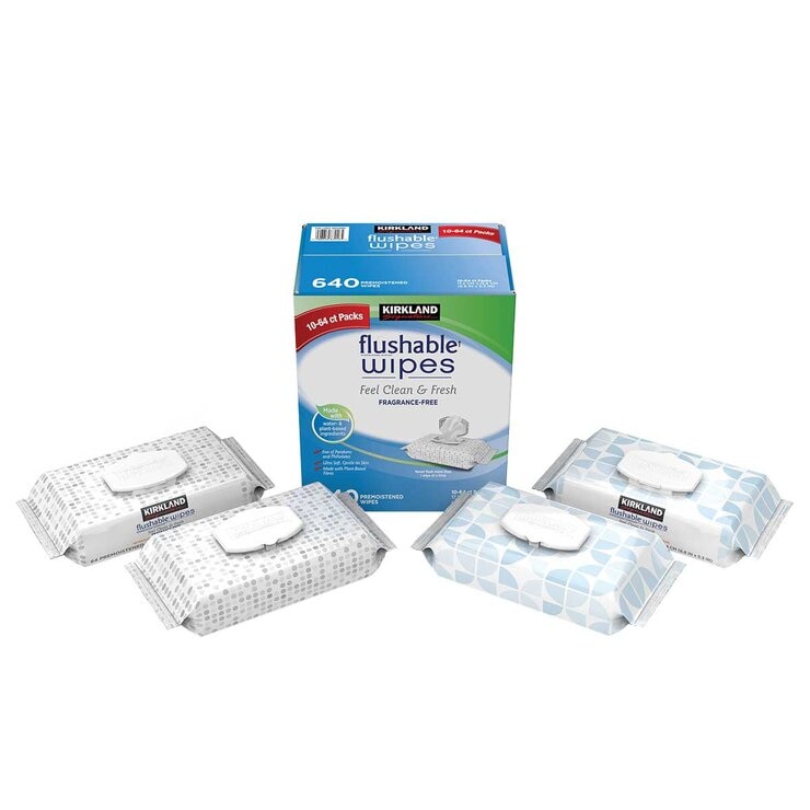 Kirkland Signature Flushable Wipes 640 Count Kirkland Signature Flushable Wipes 640 Count