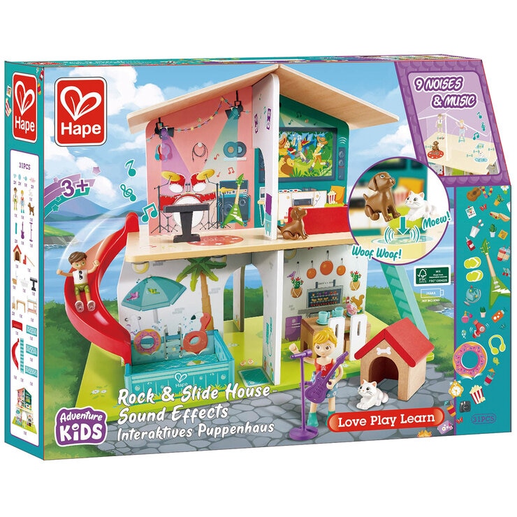 Hape Rock & Slide House Sound Effects Hape Rock & Slide House Sound Effects