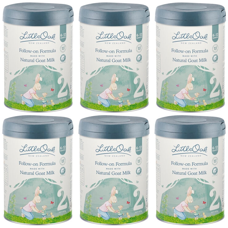 LittleOak Natural Goat Milk Follow-On Formula Stage 2 6x800g LittleOak Natural Goat Milk Follow-On Formula Stage 2 6x800g