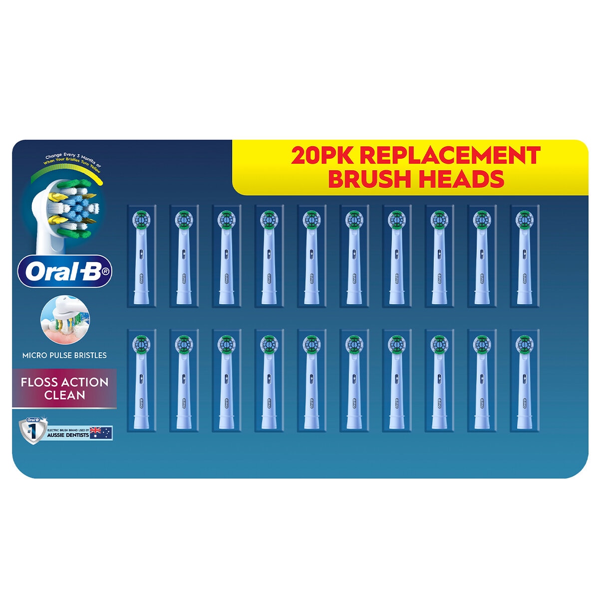 Oral-B Floss Action Clean Electric Tothbrush Refills 20 pack Oral-B Floss Action Clean Electric Tothbrush Refills 20 pack