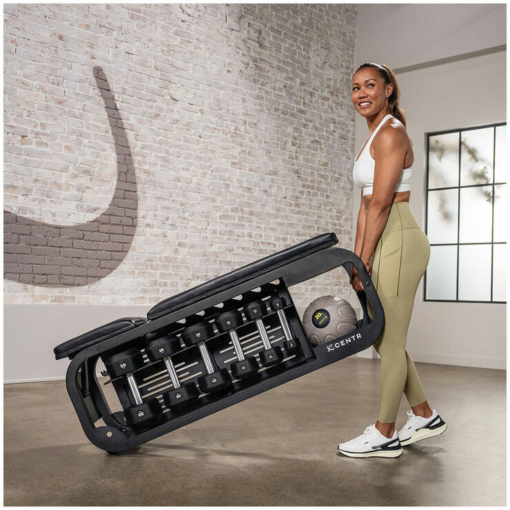 Centr Fusion Bench With Dumbbell Storage Centr Fusion Bench With Dumbbell Storage