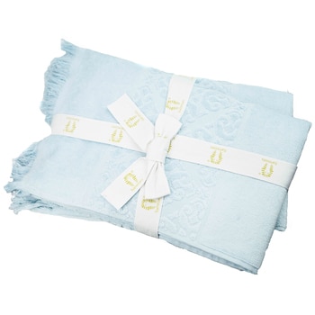 Ramesses Jacquard Velour Cotton Bath Towel 2 Pack