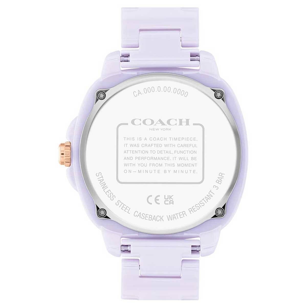 Coach Kitt Lavendar Ceramic Women's Watch 14504481 Coach Kitt Lavendar Ceramic Women's Watch 14504481