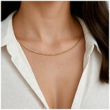 18KT Yellow Gold Diamond Cut Hollow Rope Chain 18KT Yellow Gold Diamond Cut Hollow Rope Chain
