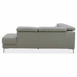 Aiden & Ivy Leather Power Sectional With Ratchet Headrest Aiden & Ivy Leather Power Sectional With Ratchet Headrest
