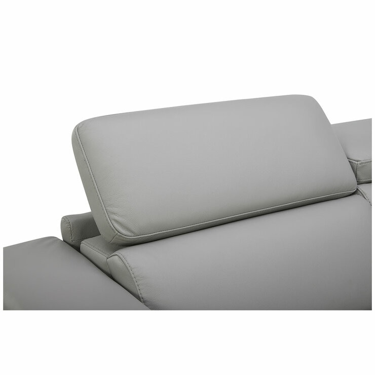 Aiden & Ivy Leather Power Sectional With Ratchet Headrest Aiden & Ivy Leather Power Sectional With Ratchet Headrest