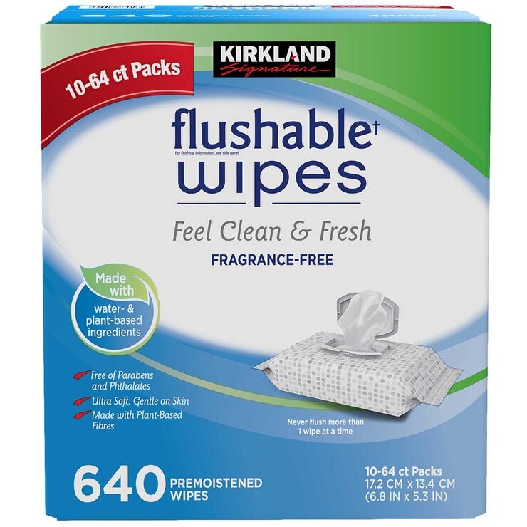 Kirkland Signature Flushable Wipes 640 Count Kirkland Signature Flushable Wipes 640 Count