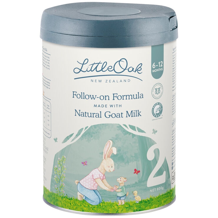 LittleOak Natural Goat Milk Follow-On Formula Stage 2 6x800g LittleOak Natural Goat Milk Follow-On Formula Stage 2 6x800g