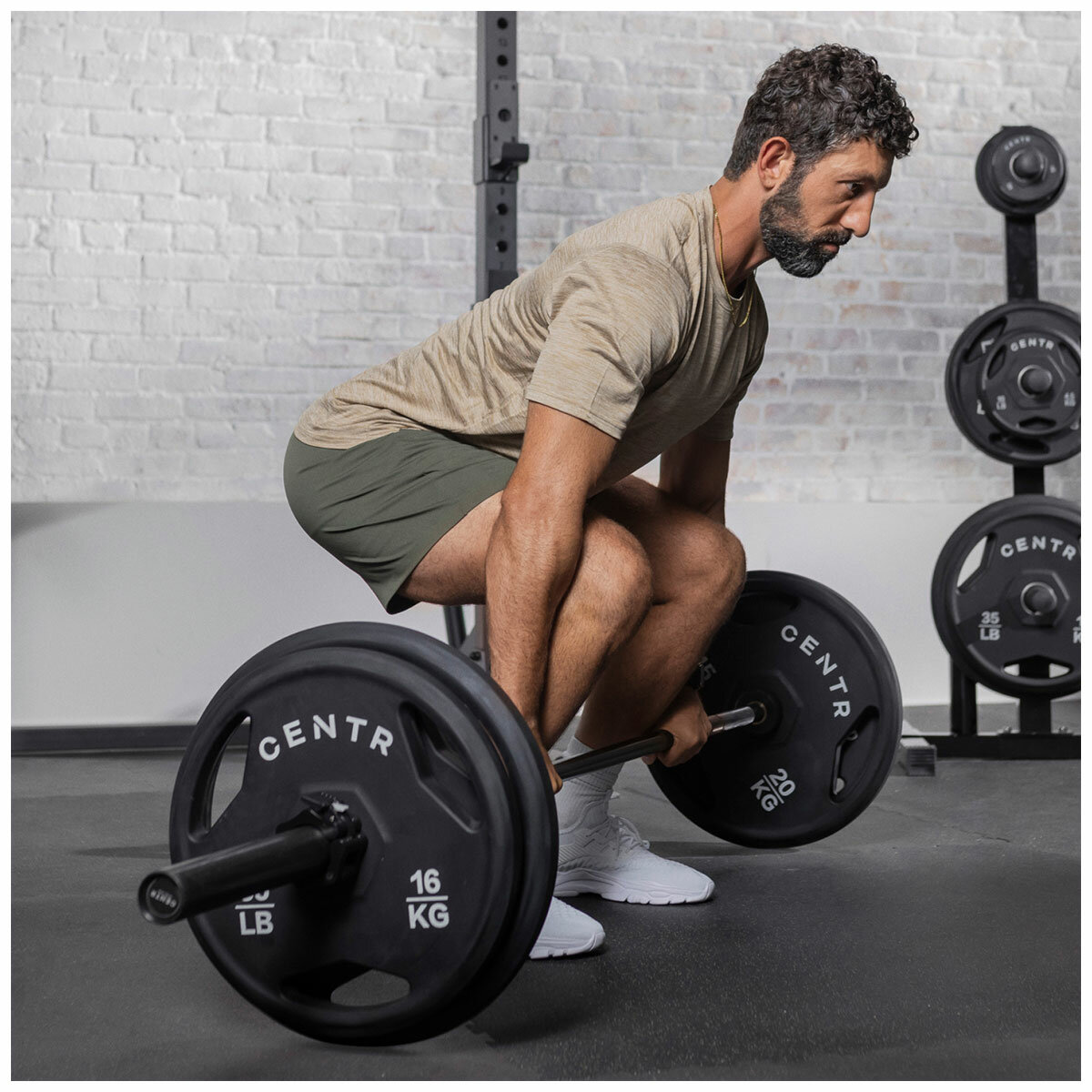 Centr 136kg Rubber Olympic Weight Set With Bar Centr 136kg Rubber Olympic Weight Set With Bar