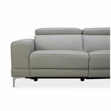 Aiden & Ivy Leather Power Sectional With Ratchet Headrest Aiden & Ivy Leather Power Sectional With Ratchet Headrest