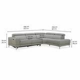 Aiden & Ivy Leather Power Sectional With Ratchet Headrest Aiden & Ivy Leather Power Sectional With Ratchet Headrest