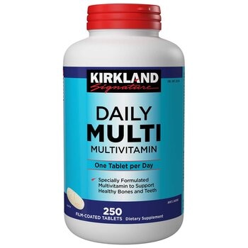 Kirkland Signature Daily Multivitamin 250 Tablets Kirkland Signature Daily Multivitamin 250 Tablets