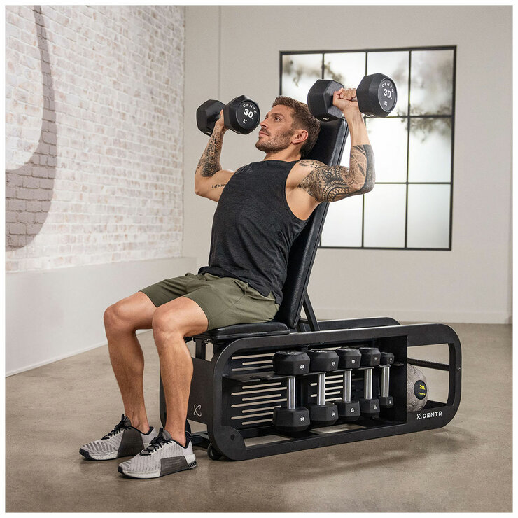 Centr Fusion Bench With Dumbbell Storage Centr Fusion Bench With Dumbbell Storage