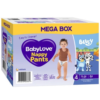 BabyLove Nappy Pants Mega Box Toddler 84 Nappy Pants