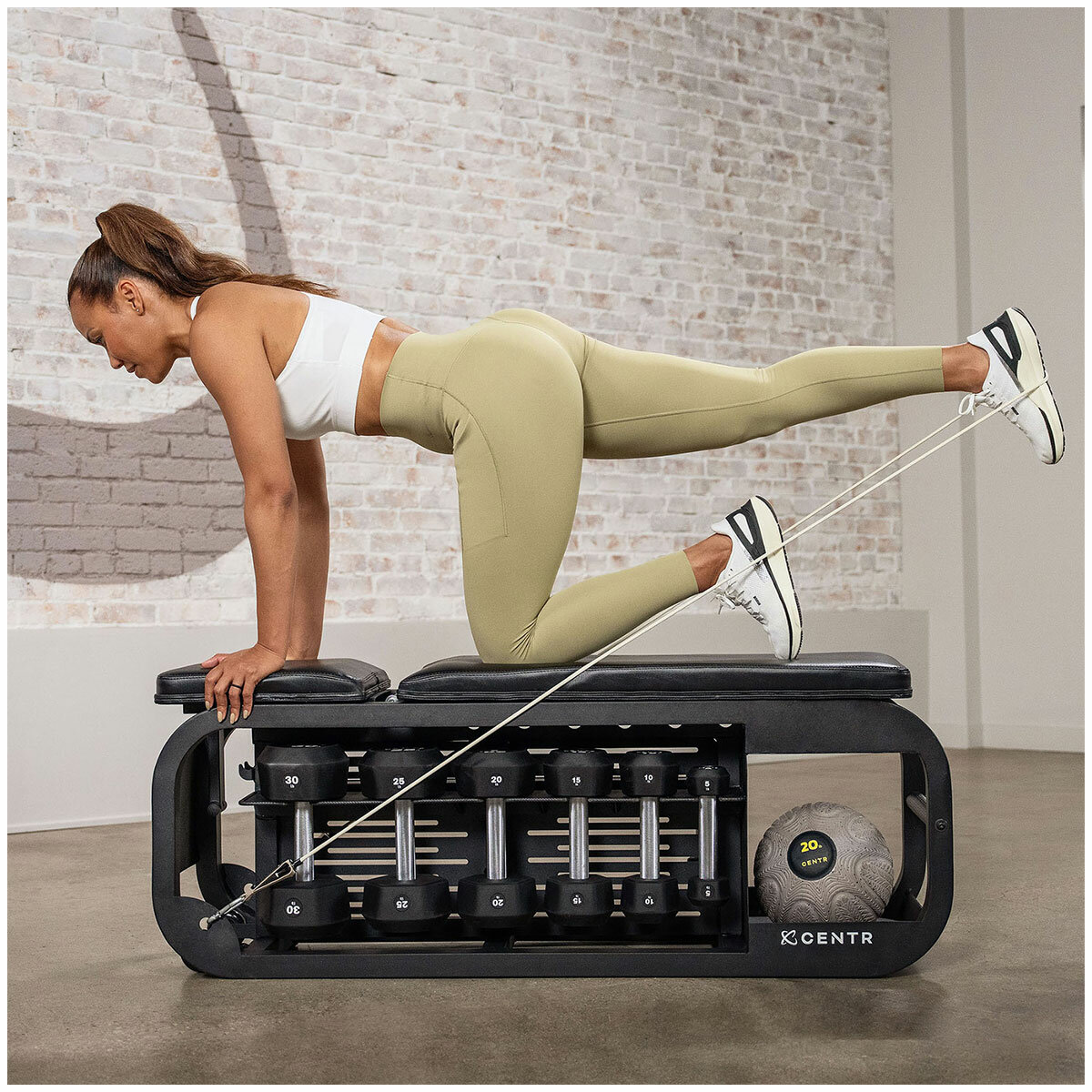 Centr Fusion Bench With Dumbbell Storage Centr Fusion Bench With Dumbbell Storage