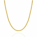 18KT Yellow Gold Diamond Cut Hollow Rope Chain 18KT Yellow Gold Diamond Cut Hollow Rope Chain