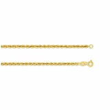 18KT Yellow Gold Diamond Cut Hollow Rope Chain 18KT Yellow Gold Diamond Cut Hollow Rope Chain