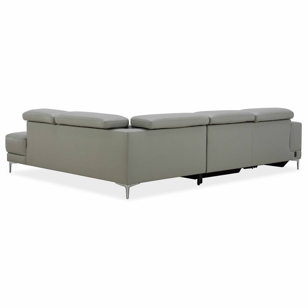Aiden & Ivy Leather Power Sectional With Ratchet Headrest Aiden & Ivy Leather Power Sectional With Ratchet Headrest