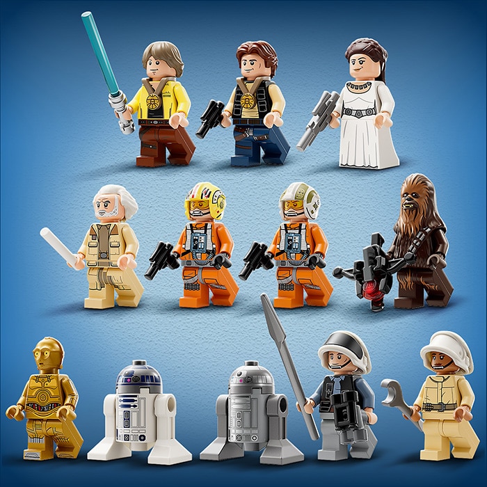 10 LEGO minifigures