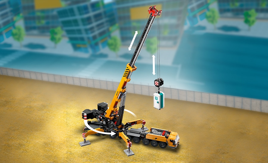 Construction Crane Toy Playset