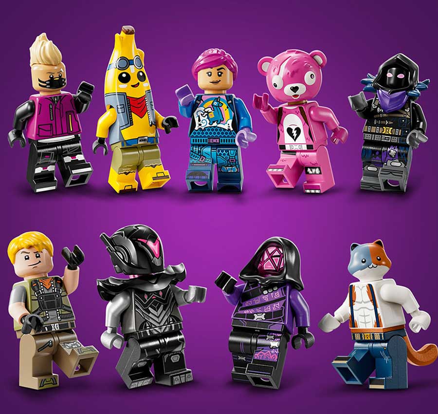 9 LEGO Fortnite minifigures