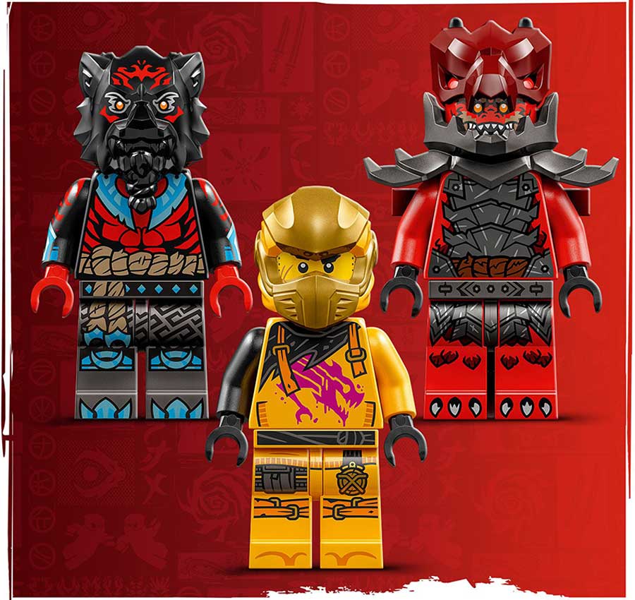 3 NINJAGO minifigures