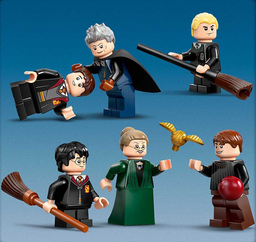 6 LEGO Harry Potter character minifigures