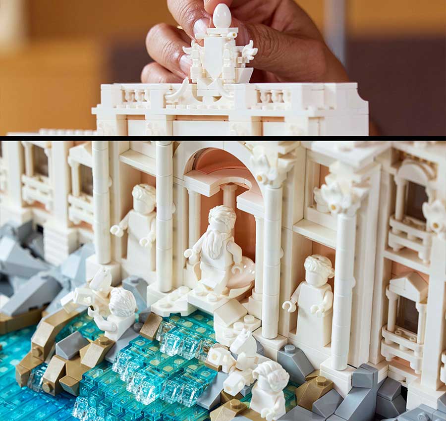 Trevi Fountain model landmark