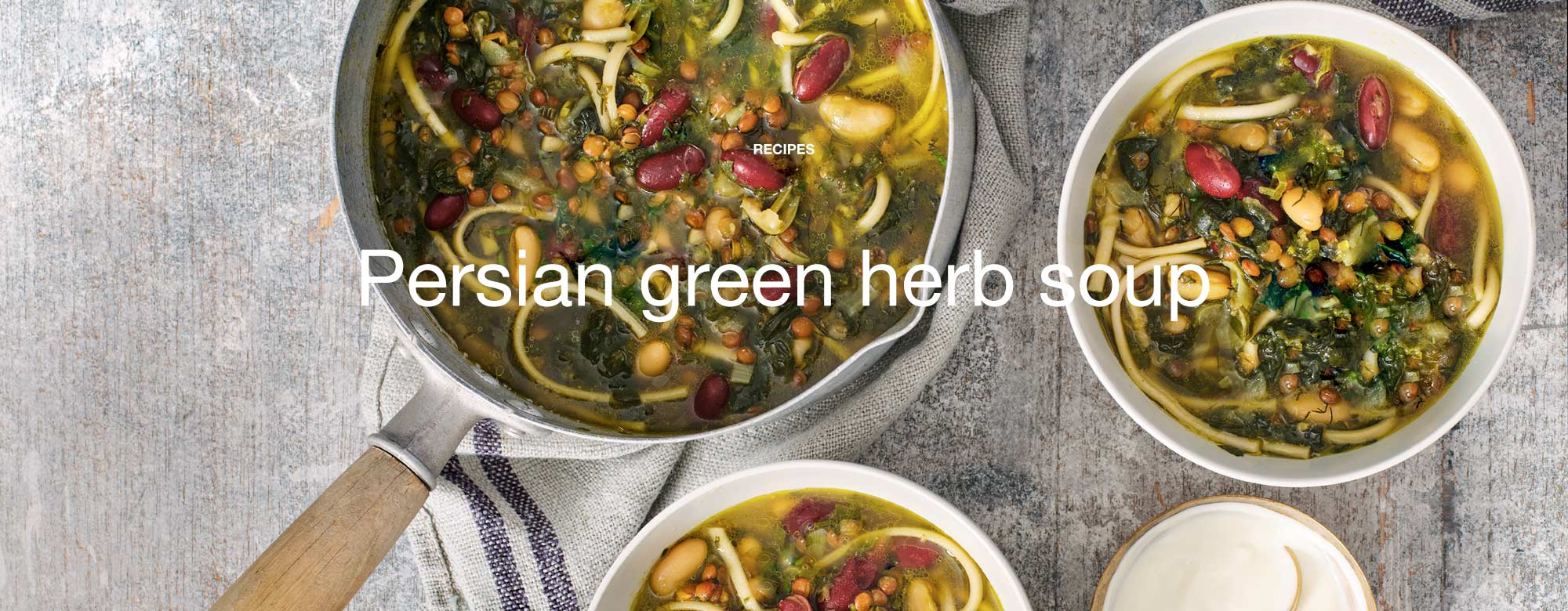 Persian green herb soup