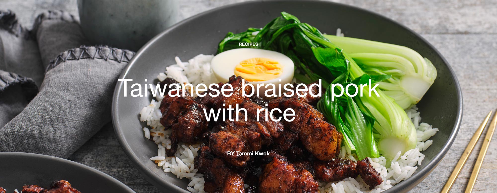 Taiwanese braised pork with rice