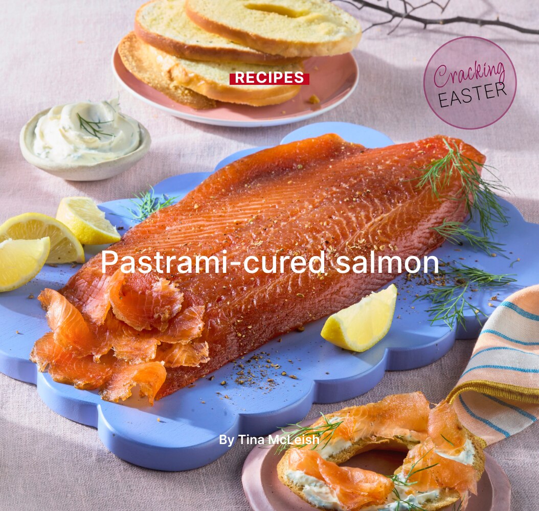 Pastrami-cured salmon