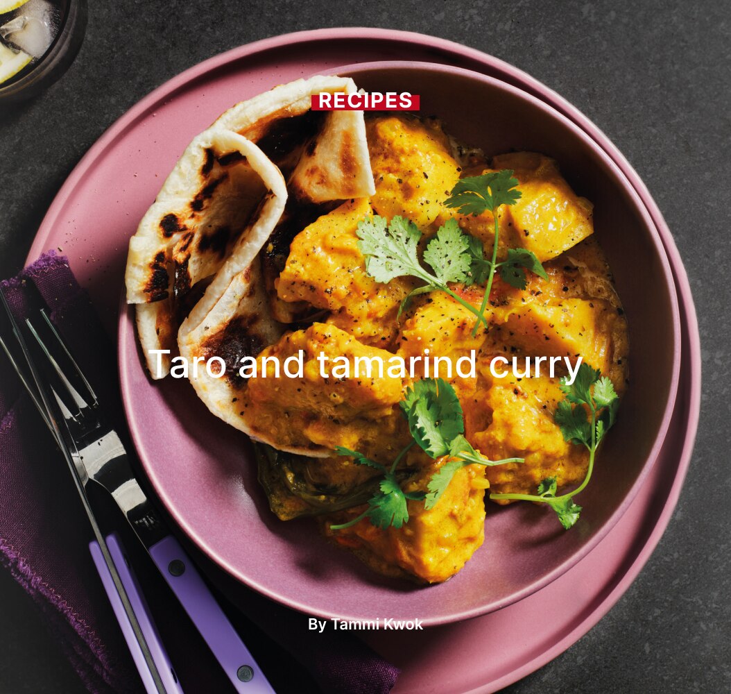 Taro and tamarind curry